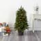 5ft. Pre-Lit Sierra Fir Artificial Potted Christmas Tree with Multicolored Lights